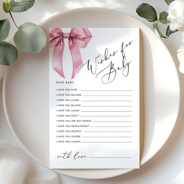 Cartão de parabéns para baby shower Bebê com Laço  (Criador carregado)