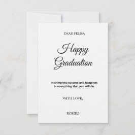 Cartão de Parabéns PARA GRADUAÇÃO