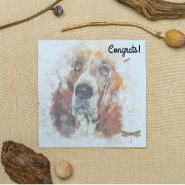 Cartão de Parabéns pelo Novo Cachorro de Estimação