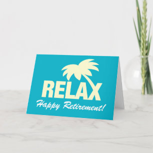 Cartão de parabéns personalizado para aposentadori
