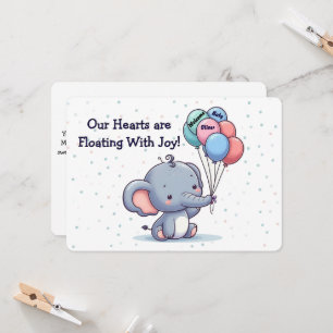 Cartão de Parabéns Personalizado para Bebê