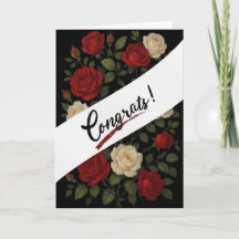 Cartão de Parabéns Rosas Trepadeiras Encantadas
