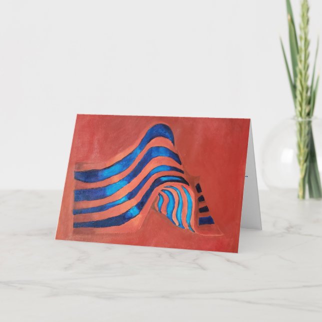 Cartão de Parabéns "Sinalizador Acrílico" (Frente)