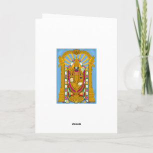 Cartão de Parabéns Tirupati Balaji, Decoração de C
