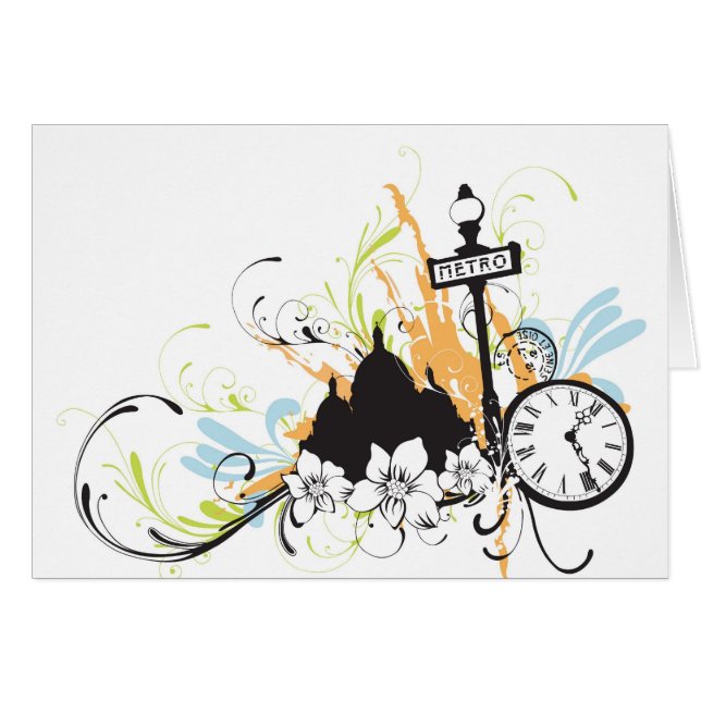 Cartão de Paris (Frente Horizontal)