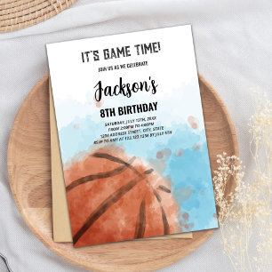 Cartão de Partido Desportivo Slam Dunk para Menino