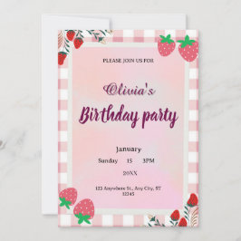 Cartão de Partido Editável para Crianças e Adultos