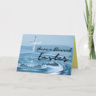 Cartão de Páscoa Abençoado Religioso