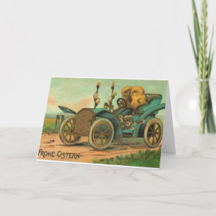 Cartão de páscoa alemão do vintage