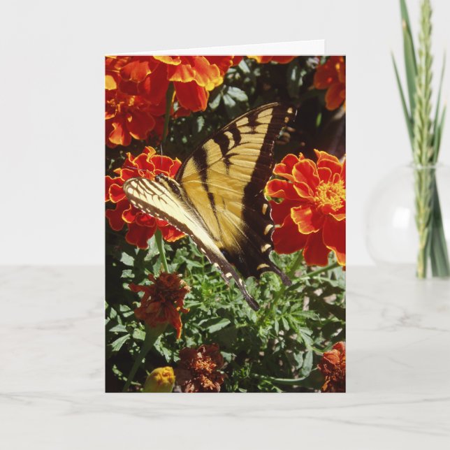 Cartão de Páscoa "Borboleta Amarela" (Frente)