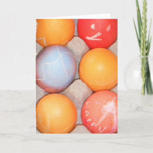 Cartão de Páscoa "Cortar um Ovo de Páscoa"