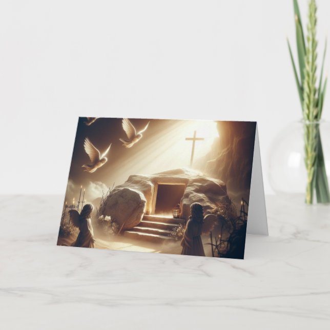 Cartão de Páscoa Cristão (Frente)