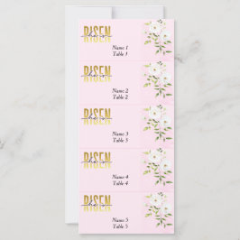 Cartão de Páscoa Cristão Rosa Religioso Risen