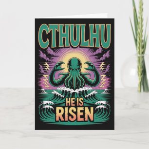 Cartão de Páscoa Cthulhu Ressuscitou