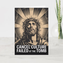 Cartão de Páscoa da Cultura do Cancelamento Falhou