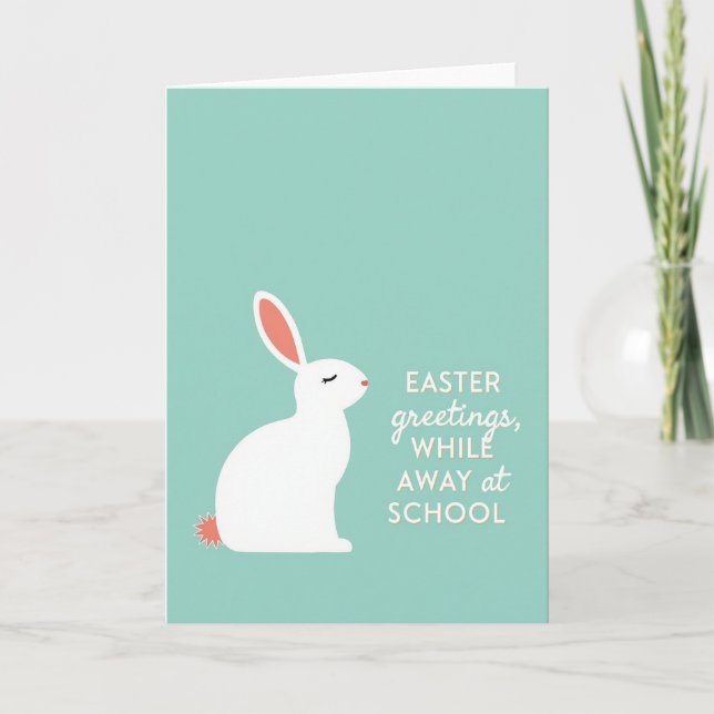 Cartão de Páscoa da Escola Gentle Rabbit (Frente)