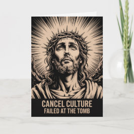 Cartão de Páscoa da Falha da Cultura do Cancelamen