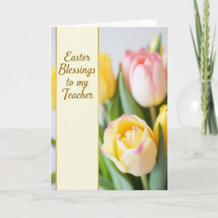Cartão de Páscoa de Agradecimento ao Professor