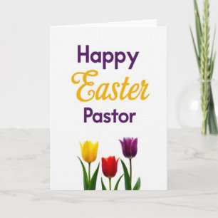 Cartão de Páscoa Feliz para Pastor
