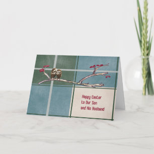 Cartão de páscoa para Filho e Marido Xadrez com Co