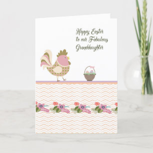 Cartão de páscoa para neta