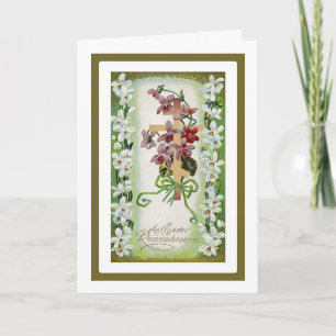 Cartão de Páscoa Pascha com oração de Rua. John Ch