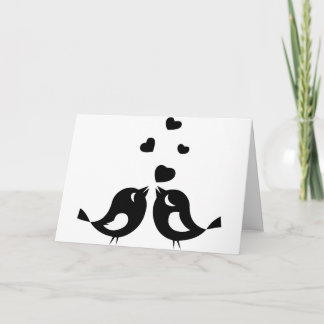 Cartão de Pássaros do Amor