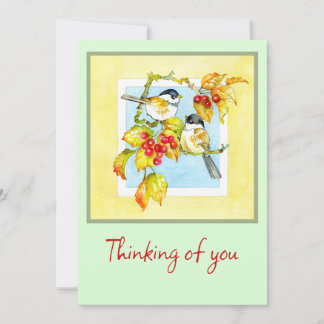 Cartão de Pássaros Sempre