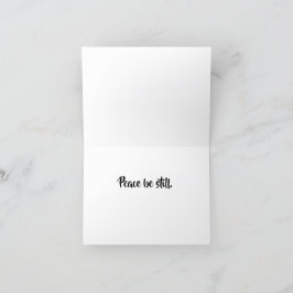 Cartão de Paz Dobrado Contra O Fogo