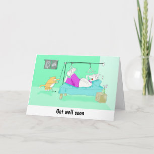 Cartão de pé perfurado da engraçada Xray