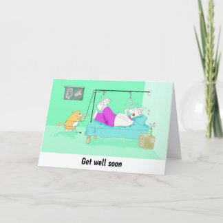 Cartão de pé perfurado da engraçada Xray