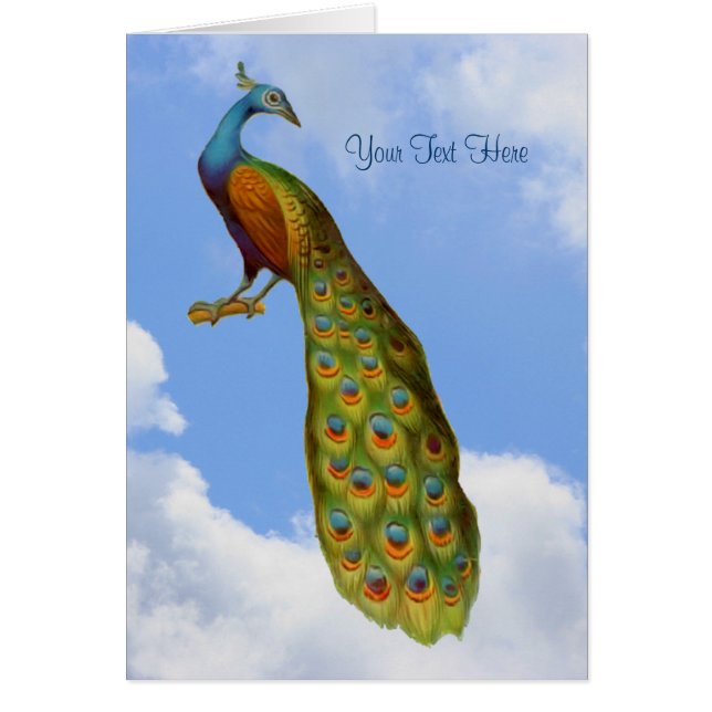 Cartão de Peacock Art (Frente)