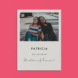 Cartão de pedido de honra manuscrito