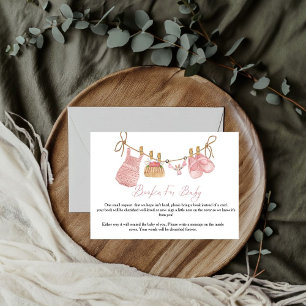Cartão de pedido de livro Boho Clothesline para be