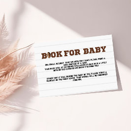 Cartão de pedido de livro de futebol para bebê