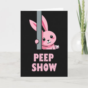 Cartão de Peep Show da Criatura Rosa