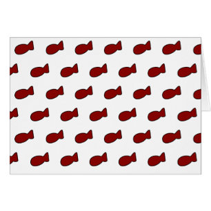 Cartão de peixe vermelho