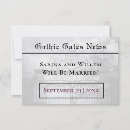 Cartão de Pensamento de Fotografia Gótica de Nosso