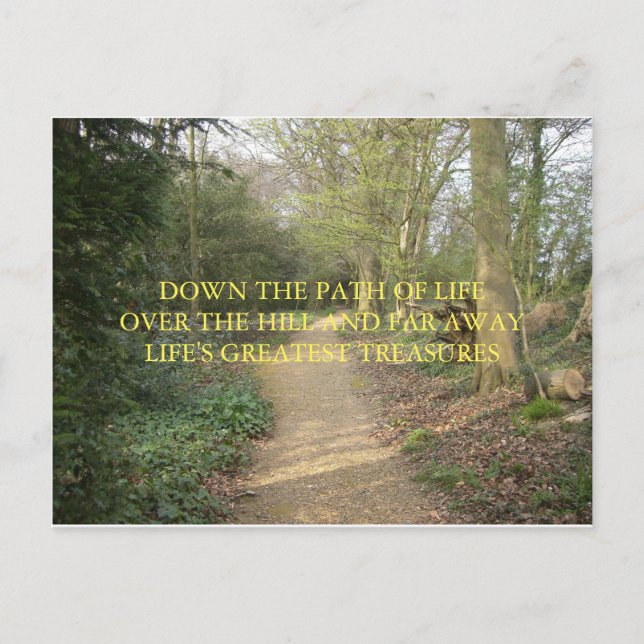 CARTÃO DE PENSAMENTO DOS HAICAIS DO TRAJETO DE (Frente)