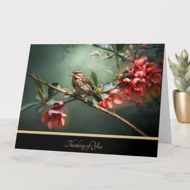 Cartão de Pensamento Elegante para Você (Planta pequena)