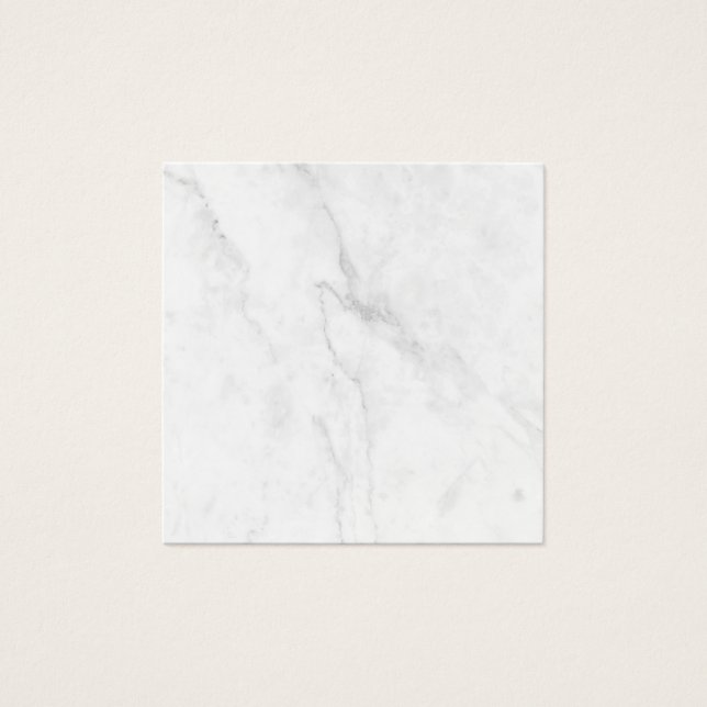 Cartão de Perfil de Mármore Branco (Frente)