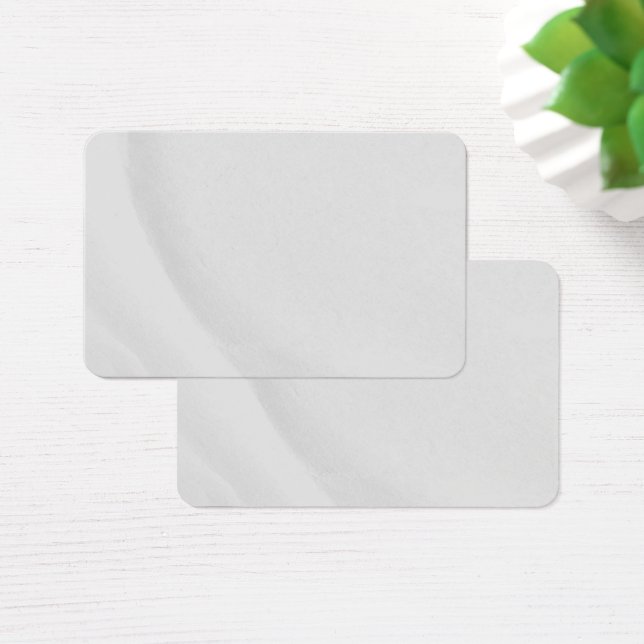 Cartão de Perfil de Mármore Branco (Mesa)