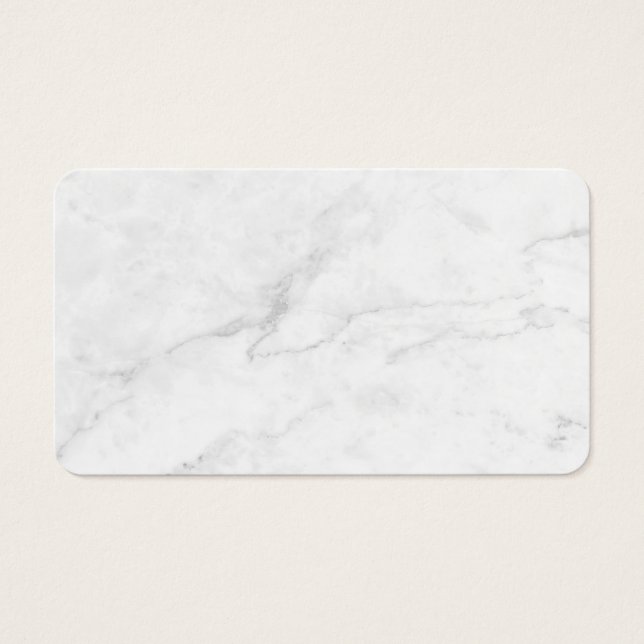 Cartão de Perfil de Mármore Branco (Frente)