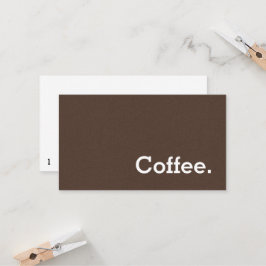 Cartão de perfuração escuro do café da lealdade da