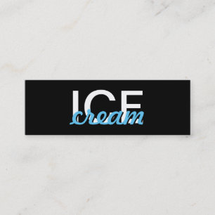 cartão de perfurador do sorvete