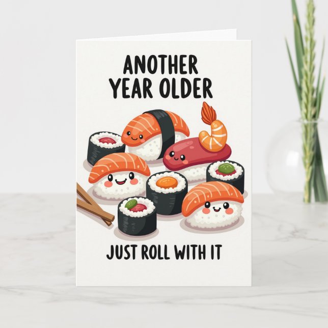 Cartão de Personagens de Comida de Aniversário Doc (Frente)
