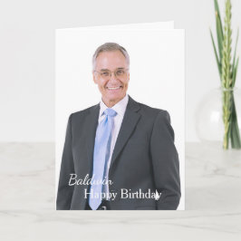 Cartão de Personalização de Foto Feliz Aniversário