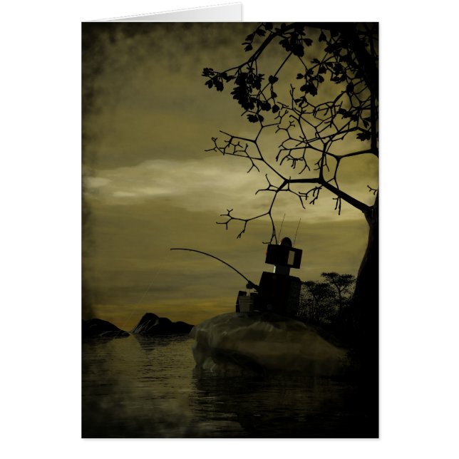 Cartão de Pesca Robot (Frente)