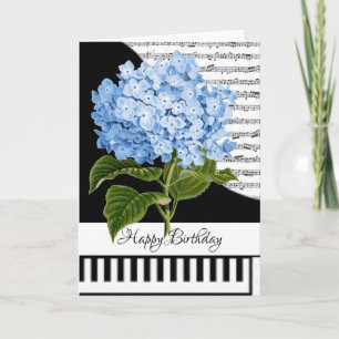Cartão de piano personalizável