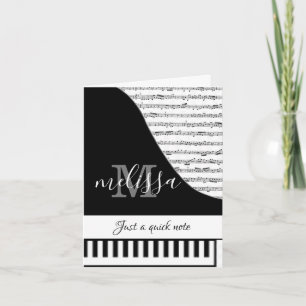 Cartão de Piano Personalizável